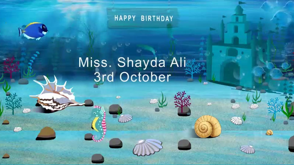 Birthday banner for Symbiosis